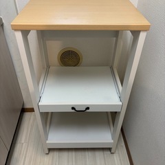 レンジ台　キャスター付きラックの画像