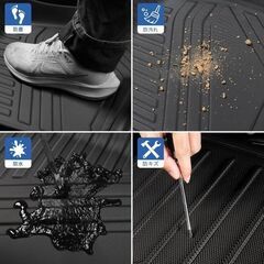 未使用 社外品 CX-60 KH系 立体フロアマット 1～2列目用 3点セット 防水 滑り止め 汚れ防止 TPE素材の画像