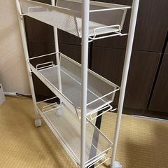 ワゴン　白　美品の画像