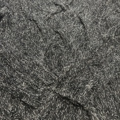 セオリー　グレー　ケーブルニットセーター ケーブル編み　長袖ニットセーターの画像