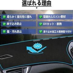 未使用 社外品 ハイエース 200系 ダッシュボードマット ブラック スエード調 日焼け防止 保護マット 映り込み防止 耐熱の画像