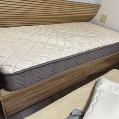 シングルベッド　、マットレス、掛布団、敷布団4点セットの画像