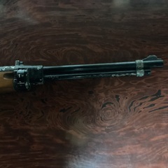 昭和レトロ　バネ式射的銃　つづみ弾付きの画像