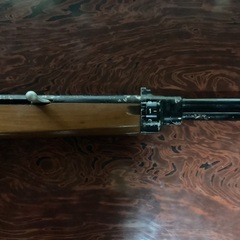 昭和レトロ　バネ式射的銃　つづみ弾付きの画像
