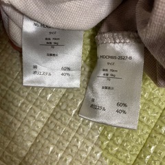 西松屋　肌着　UNIQLO ボディースーツ　70 半袖　ミッフィー　動物の画像