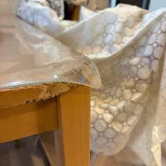 ニトリ　テーブル　テーブルカバーセットの画像