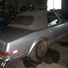 Mベンツ113.280SL-部品取り車-各種部品取り外し分解開始の画像