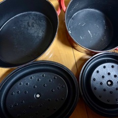 ホーロー鍋 CASTPOT  無水調理　2個セットの画像