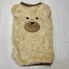 犬服　犬用　服　くまさん　動物　ペット　ブラウン　　ベージュ　2枚セットの画像