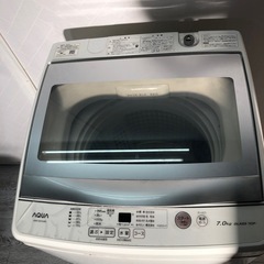 アクア　AQW-GS7OJ 洗濯機7.0kg 2020年製の画像