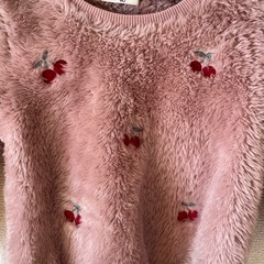 もこもこ　80サイズ　女の子　さくらんぼ🍒の画像