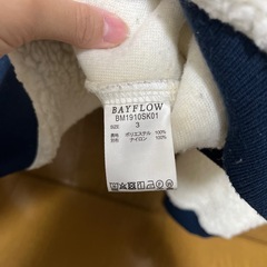 BAYFLOW メンズ　ボアトレーナー　ベイフローの画像