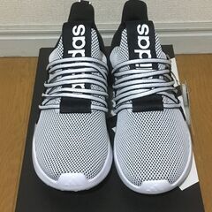 Adidasアディダス スリッポン スニーカー メンズ 25cm 白/黒 Lite Racer Adapt 7.0 海外モデル adidasの画像