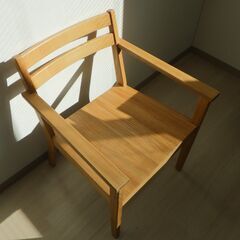 ラウンジチェア（ナチュラル）【小金井市民限定】（小金井市再生家具）品番：12-03-12 ※新規優先の画像