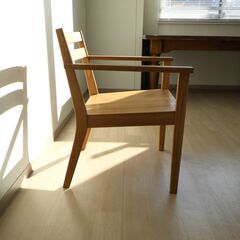 ラウンジチェア（ナチュラル）【小金井市民限定】（小金井市再生家具）品番：12-03-12 ※新規優先の画像