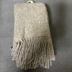 無印　MUJI グレージュ　マフラー　ウール100% プレゼント　クリスマスの画像