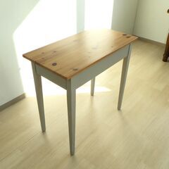 ワークデスク（ナチュラル×グレー）【小金井市民限定】（小金井市再生家具）品番：12-03-13 ※新規優先の画像