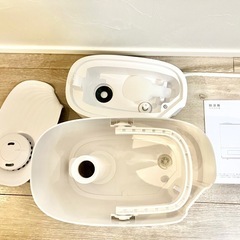 〜12/21【ほぼ新品・値下】16畳6.5L静音超音波加湿器 アロマ 自動湿度調整 空焚き防止 白  の画像
