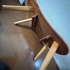 ハンドメイド豆机　ローテーブル　の画像