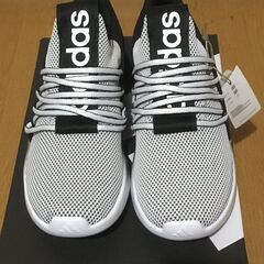 Adidasアディダス スリッポン スニーカー メンズ 24.5cm 白/黒 Lite Racer Adapt 7.0 海外モデルの画像