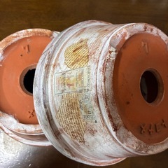 No.75✨2個セット素焼き植木鉢リメイク鉢ハンドメイドアンティーク風観葉植物や多肉植物サボテンなどにの画像