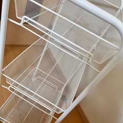 【お渡し決定】無料☆収納ワゴン　ホワイトの画像