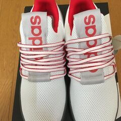 Adidasアディダス スリッポン スニーカー Lite Racer Adapt 7.0メンズ 24.5cm 白/赤 海外モデルの画像