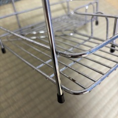 コーナーラック　2段ラック　ステンレス　ワイヤーバスラック　キッチン　浴室　ボトルスタンド　の画像