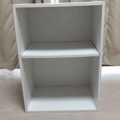 3段・2段カラーボックスです。中古品 ホワイトの画像
