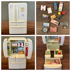 シルバニアファミリー　はじめてのシルバニアファミリー　ハウス　お家　赤い屋根　ショコラウサギ　ショコラうさぎ　赤ちゃん　あかちゃん　冷蔵庫　家具　小物　セット　まとめ売り　美品　箱あり　欠品なし　おままごと　着せ替え人形　ドール遊び　知育玩具　クリスマス　プレゼント　誕生日の画像