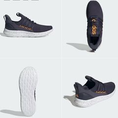 Adidas アディダス スリッポン メンズ 24.5 ネイビー/オレンジ 新品 Lite Racer Adapt 7 海外モデルの画像