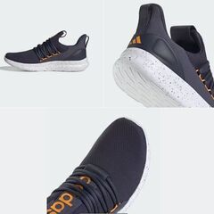 Adidas アディダス スリッポン メンズ 24.5 ネイビー/オレンジ 新品 Lite Racer Adapt 7 海外モデルの画像