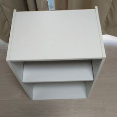 3段・2段カラーボックスです。中古品 ホワイトの画像