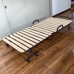 折り畳み式スノコベッド【町田市再生家具】　252673の画像