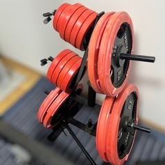 アイロテック マスキュラーセット　ダンベル　バーベル　プレートラック　EZバーの画像