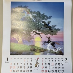 26年カレンダー　藤城清治  光と影のメルヘンの画像