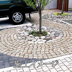 インド黒 90角 25厚 1300枚 約10.53㎡ 天然御影石 土日引き取り対応可 DIYでお庭やお部屋を豪華に♪の画像