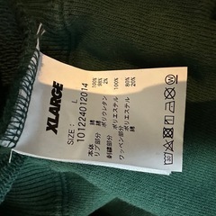 XLARGE ハーフジップパーカーLサイズの画像