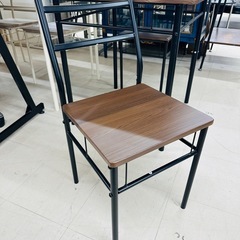 ★1036　2人掛けダイニングセット　黒基調　リサイクルマート鹿児島宇宿店の画像