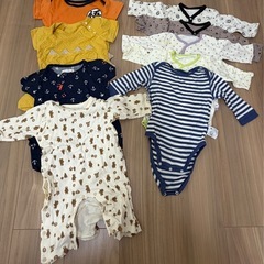新生児　肌着　ロンパース　スタイ　セット　まとめ売りの画像