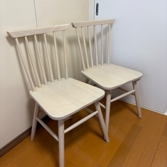 ホワイトウォッシュ　椅子の画像