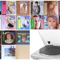 ●美品のDENONレコードプレーヤーとLPレコード多数の画像