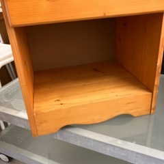 サイドテーブル　コーヒーテーブル　収納付き43×37×45.5の画像