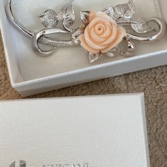 珊瑚ブローチの画像