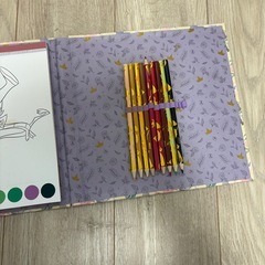 コストコ　絵の具付き　塗り絵の画像