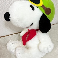 スヌーピー 大きなぬいぐるみ 飛行士2個セットの画像
