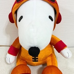 スヌーピー 大きなぬいぐるみ 飛行士2個セットの画像