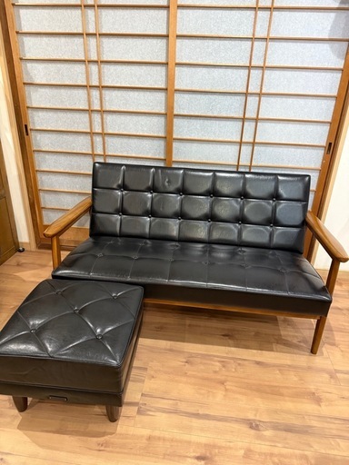 　超美品！カリモクソファ　K60   オットマン付き