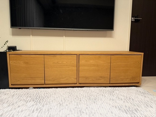 【お譲り先決定】無印良品　スタッキングキャビネット　オーク材　テレビ台
