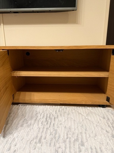 【お譲り先決定】無印良品　スタッキングキャビネット　オーク材　テレビ台